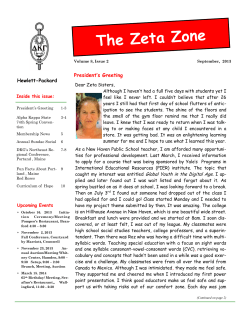 September 2013 - Delta Kappa Gamma