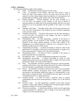G.S. 35B-2 Page 1 § 35B-2. Definitions. The following definitions