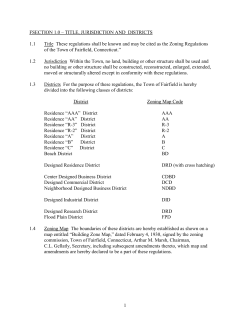 Zoning Regulations - Town of Fairfield