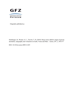 Deep versus shallow origin of gravity anomalies