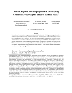 Routes, Exports, and Employment in Developing