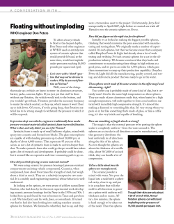 Floating without imploding - Woods Hole Oceanographic Institution