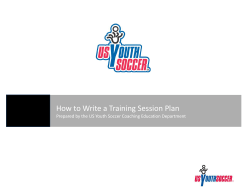 Session Plan - US Youth Soccer