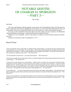 notable quotes of charles h. spurgeon —part 2