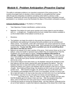 Module 6: Problem Anticipation (Proactive Coping)