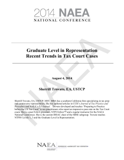 tax court cases of interest