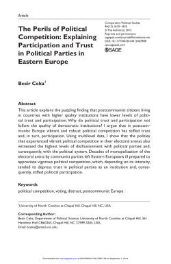 The Perils of Political Competition: Explaining