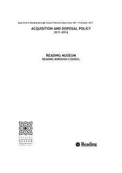 acquisition and disposal policy reading museum