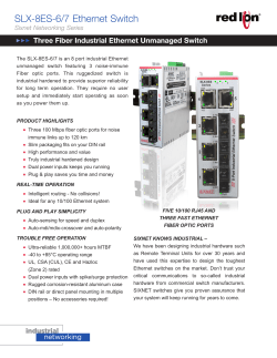 SLX-8ES-6/7 Ethernet Switch