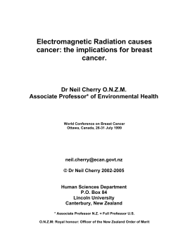 Electromagnetic Radiation causes cancer: the