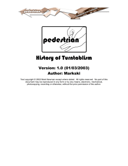 History Of Turntablism