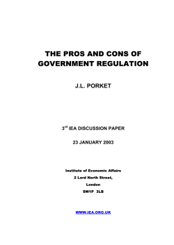 the pros and cons of government regulation