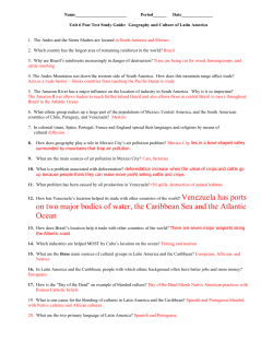 on two major bodies of water, the Caribbean Sea and the Atlantic