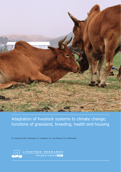 Adaptation of livestock systems to climate change: functions of