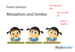 Similes and Metaphors