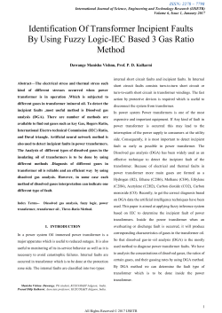 Identification Of Transformer Incipient Faults By Using Fuzzy Logic
