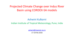 Projected Climate Change over Indus River Basin using