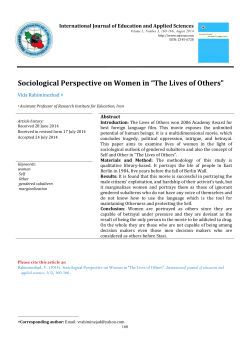 The Lives of Others - About Open Academic Journals Index