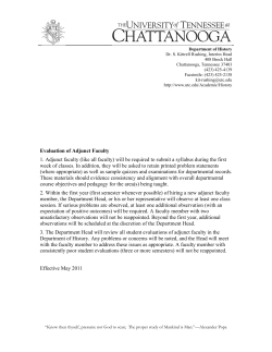 History - The University of Tennessee at Chattanooga