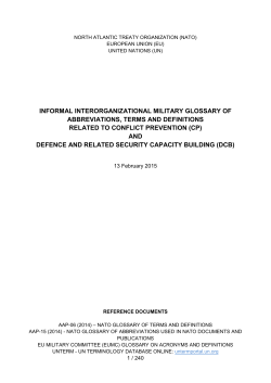 NATO-EU-UN glossary on DCB and CP - cimic-coe