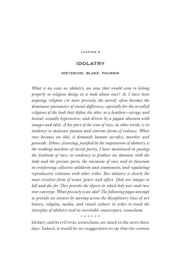 idolatry - Berkeley Anarchist Study Group