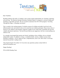 literacy program packet