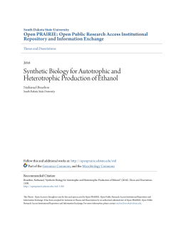 Synthetic Biology for Autotrophic and Heterotrophic