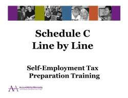 Schedule C Line by Line