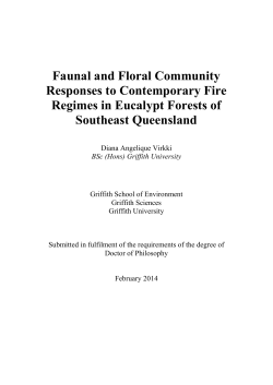 Faunal and Floral Community Responses to Contemporary Fire