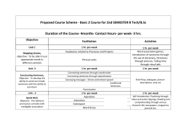 Contact Hours- per week