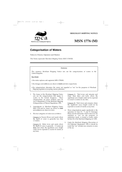 Merchant Shipping Notice MSN 1776 (M)