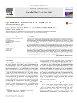 Crystallization and microstructure of Eu3+