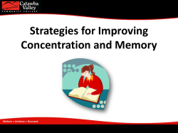 concentration and memory presentation