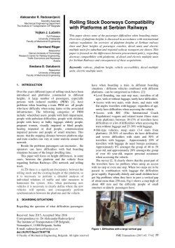Rolling Stock Doorways Compatibility with Platforms at Serbian