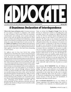 A Unanimous Declaration of Interdependence