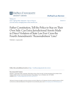 Father Constitution, Tell the Police to Stay on Their