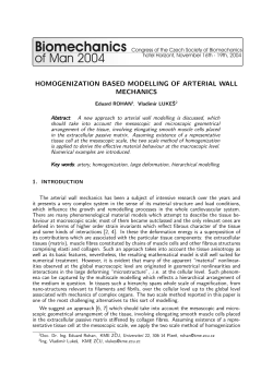 homogenization based modelling of arterial wall mechanics