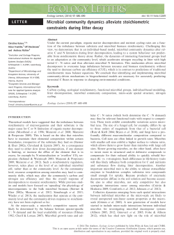 Microbial community dynamics alleviate stoichiometric