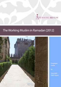 The Working Muslim in Ramadan [2012]