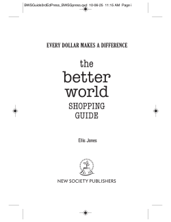 The Better World Shopping Guide
