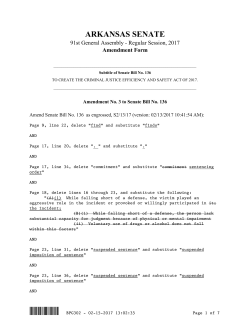 Amends Senate Bill No. 136 - Arkansas General Assembly
