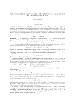 THE FUNDAMENTAL GROUP OF THE COMPLEMENT OF AN