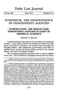 The Debate Over Independent Agencies in Light of Empirical Evidence
