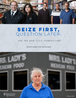 Seize First, Question Later