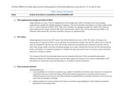 List which takes account of the proposals of the Greek