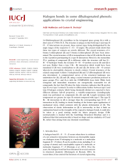 Halogen bonds in some dihalogenated phenols: applications to
