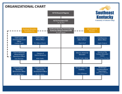 Organizational Chart - Southeast Kentucky Community and