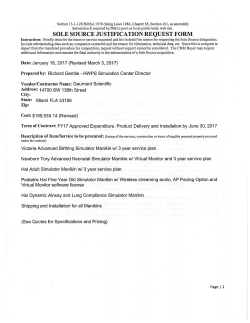 sole source justification request form