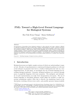 PML: Toward a High-Level Formal Language for
