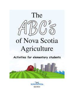 The of Nova Scotia Agriculture